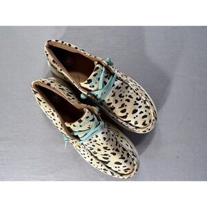 Ariat Hilo Washed Animal Print Canvas Shoes Women's 10B